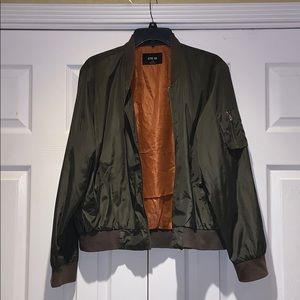 Green bomber jacket